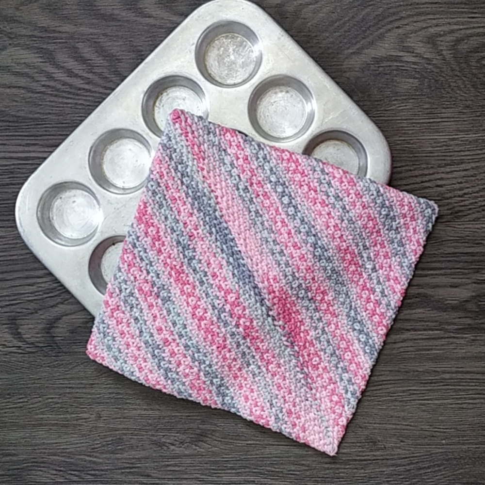 Hand Knit Hot Pad